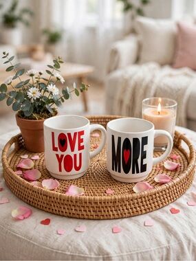 Our Name is Mud Love You More Stacking Mug Set